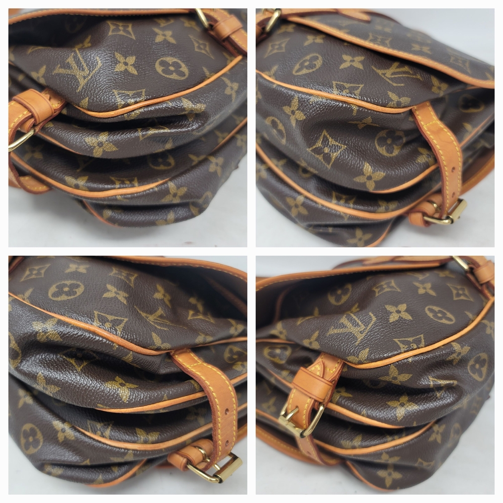 Louis Vuitton Saumur 30 Monogram Canvas Shoulder Crossbody Hand Bag Vintage Auth - Picture 10 of 13